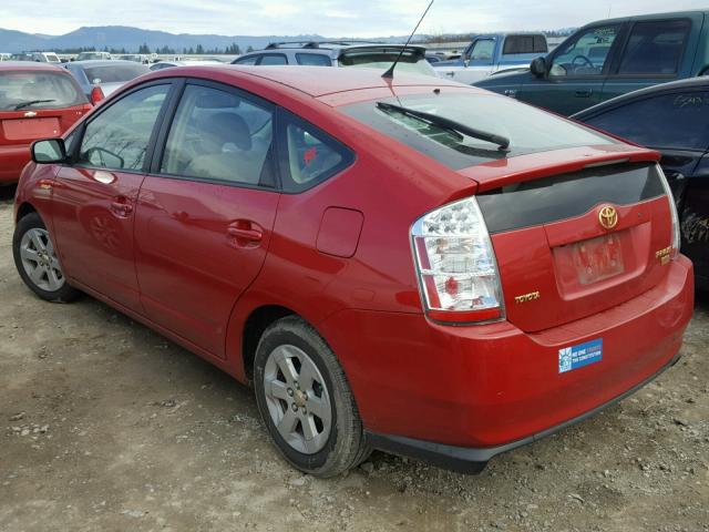 JTDKB20U967062126 - 2006 TOYOTA PRIUS RED photo 3