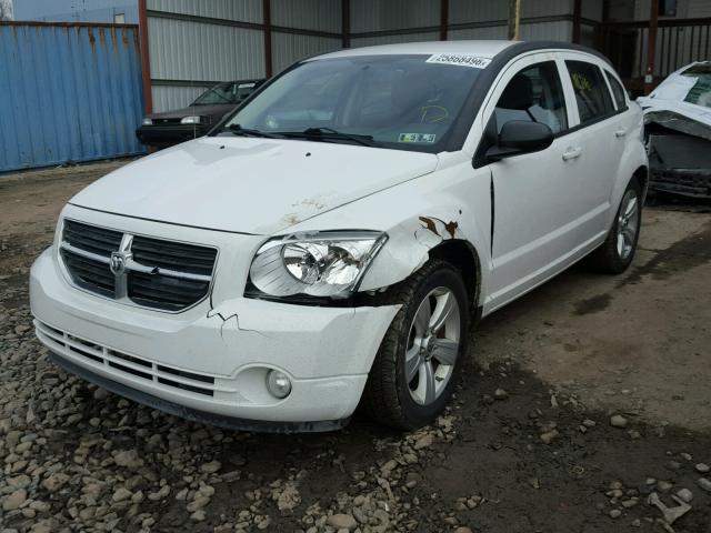 1B3CB3HAXBD132606 - 2011 DODGE CALIBER MA WHITE photo 2