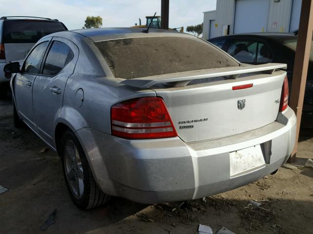 1B3LD76M38N131444 - 2008 DODGE AVENGER R/ SILVER photo 3