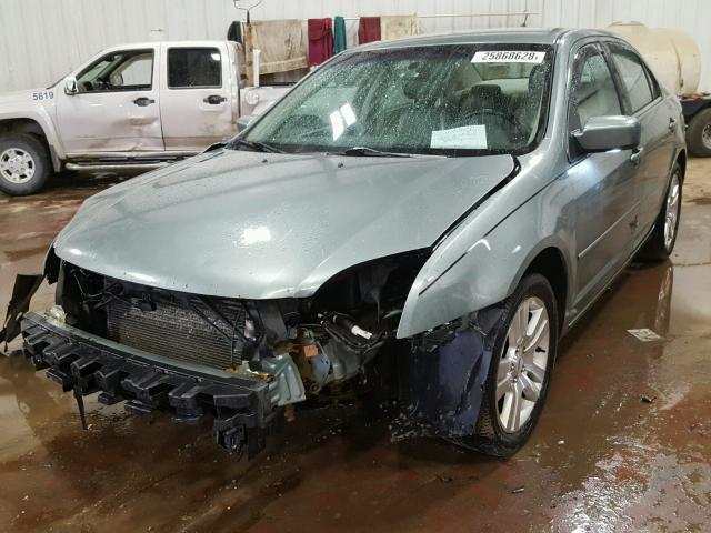 3FAFP08186R232430 - 2006 FORD FUSION SEL TEAL photo 2