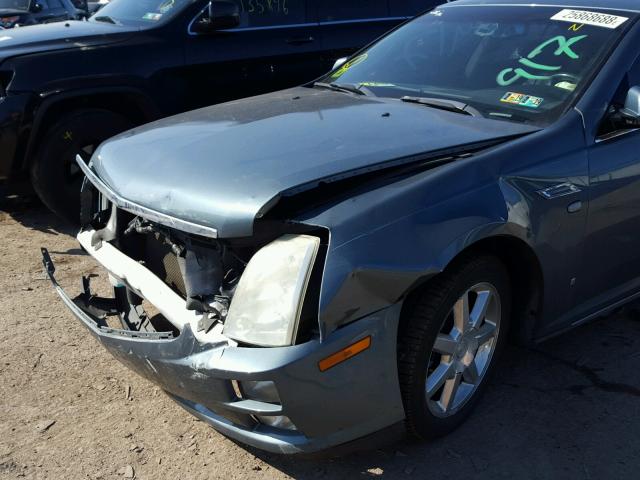 1G6DW677360217348 - 2006 CADILLAC STS BLUE photo 9