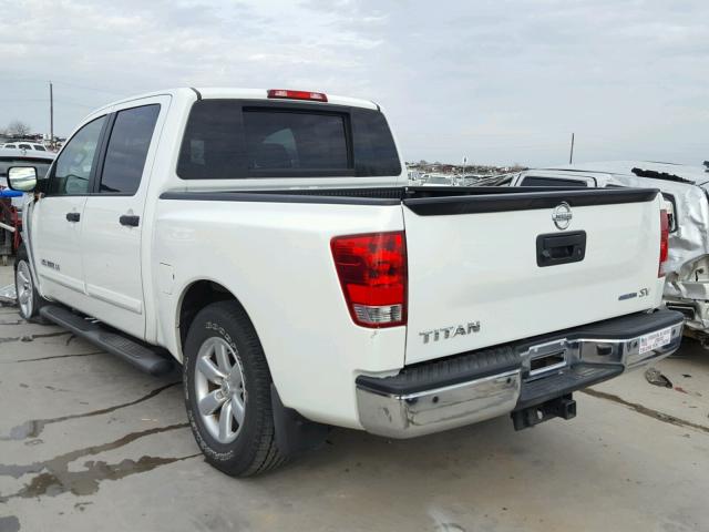 1N6BA0ED5DN312354 - 2013 NISSAN TITAN S WHITE photo 3