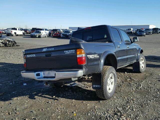 5TEHN72N33Z197126 - 2003 TOYOTA TACOMA DOU BLACK photo 4