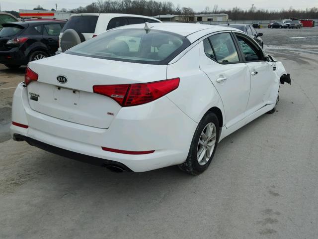 5XXGM4A70CG045934 - 2012 KIA OPTIMA LX WHITE photo 4