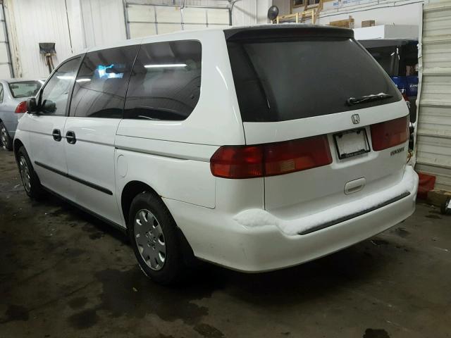 2HKRL18521H586757 - 2001 HONDA ODYSSEY LX WHITE photo 3