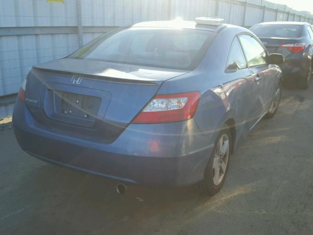 2HGFG12816H576698 - 2006 HONDA CIVIC EX BLUE photo 4