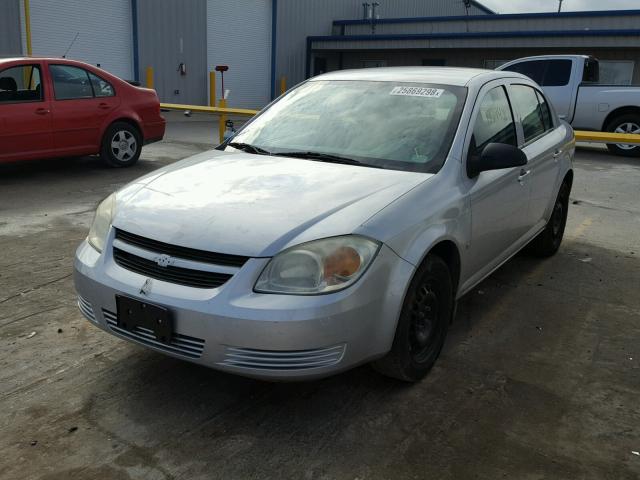 1G1AK55F677103670 - 2007 CHEVROLET COBALT LS SILVER photo 2