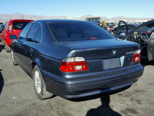 WBADT63401CF01934 - 2001 BMW 530 I AUTO BLUE photo 3