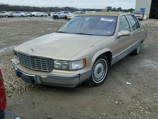 1G6DW52P1TR714889 - 1996 CADILLAC FLEETWOOD GOLD photo 2