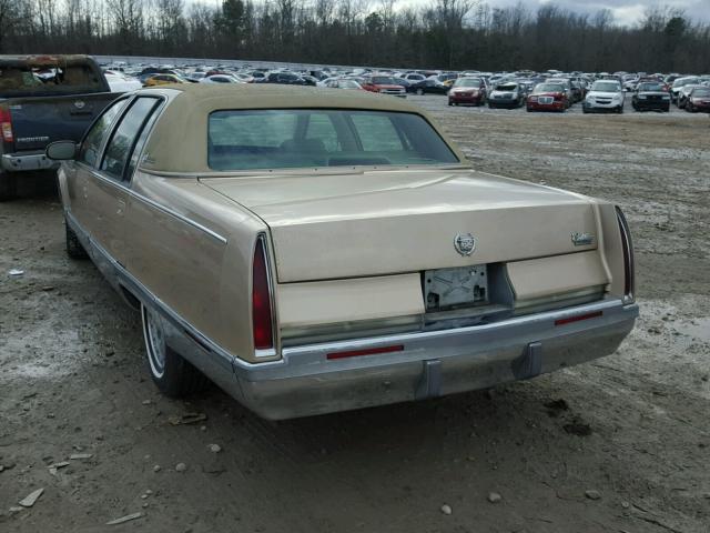 1G6DW52P1TR714889 - 1996 CADILLAC FLEETWOOD GOLD photo 3