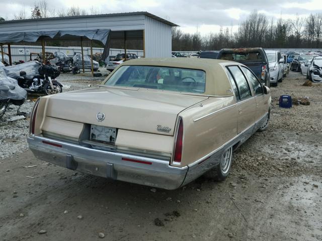 1G6DW52P1TR714889 - 1996 CADILLAC FLEETWOOD GOLD photo 4