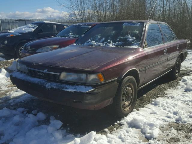 JT2SV24E2L3411794 - 1990 TOYOTA CAMRY MAROON photo 2