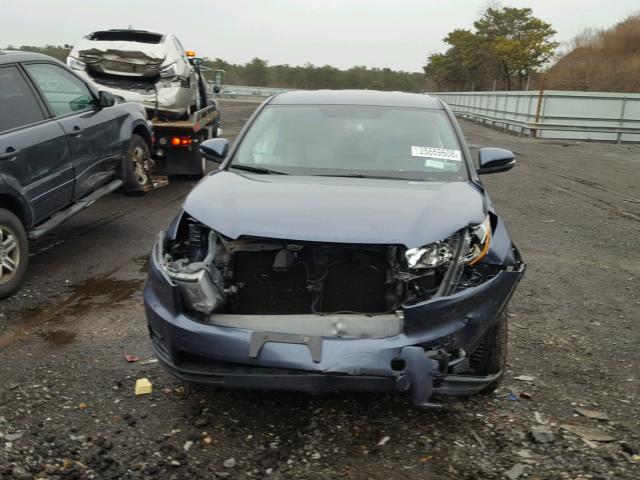 5TDBKRFH9ES065535 - 2014 TOYOTA HIGHLANDER BLUE photo 7