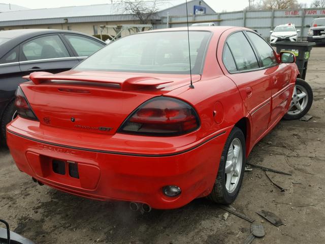 1G2NW52E3XM822339 - 1999 PONTIAC GRAND AM G RED photo 4