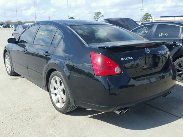 1N4BA41E17C863119 - 2007 NISSAN MAXIMA SE BLACK photo 3