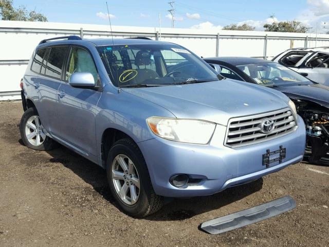 JTEDS41A582064105 - 2008 TOYOTA HIGHLANDER BLUE photo 1