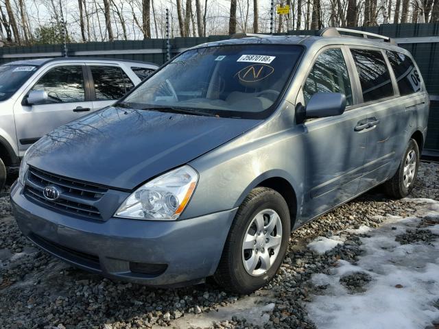 KNDMB233486238889 - 2008 KIA SEDONA EX BLUE photo 2