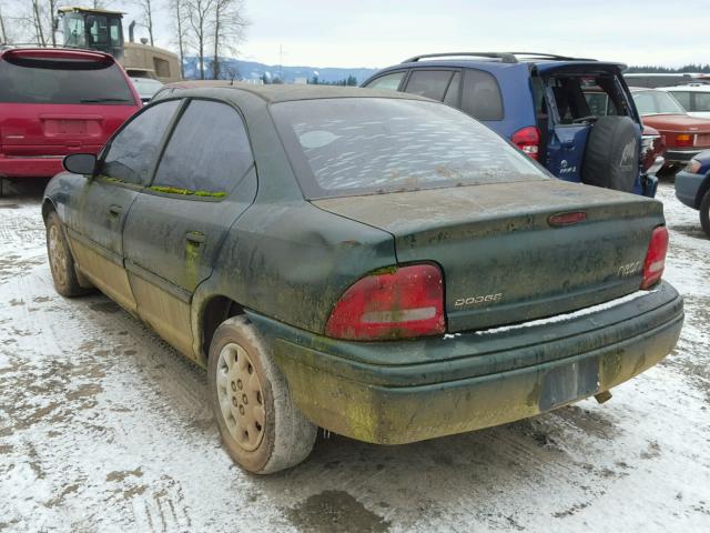 3B3ES47C0XT518941 - 1999 DODGE NEON HIGHL GREEN photo 3