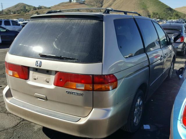 5FNRL18662B002742 - 2002 HONDA ODYSSEY EX GOLD photo 4