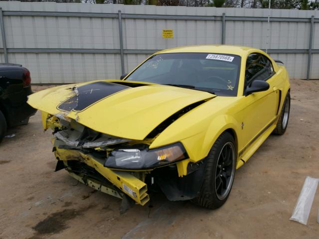 1FAFP42R53F429943 - 2003 FORD MUSTANG MA YELLOW photo 2