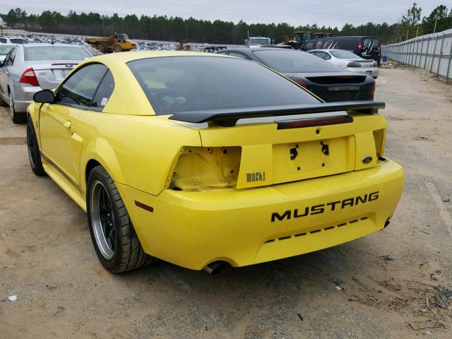 1FAFP42R53F429943 - 2003 FORD MUSTANG MA YELLOW photo 3