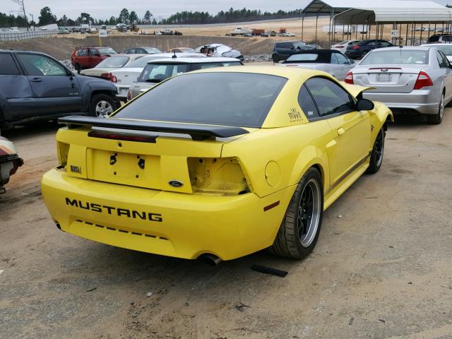 1FAFP42R53F429943 - 2003 FORD MUSTANG MA YELLOW photo 4