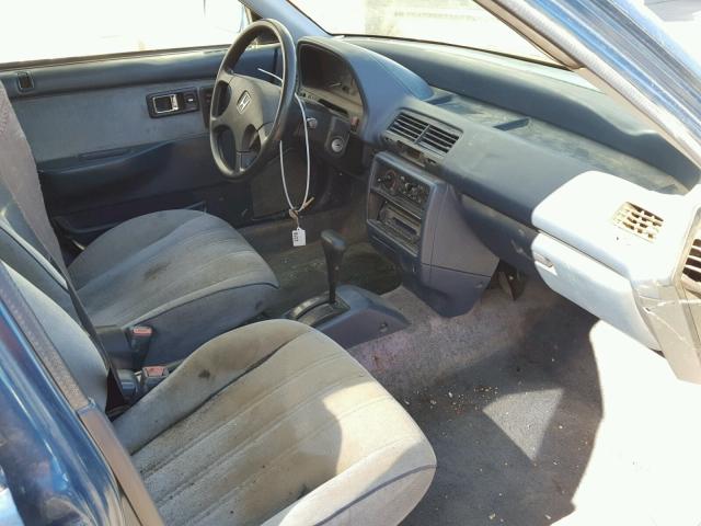 1HGED3657LL018840 - 1990 HONDA CIVIC LX BLUE photo 5