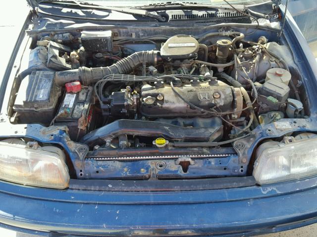 1HGED3657LL018840 - 1990 HONDA CIVIC LX BLUE photo 7