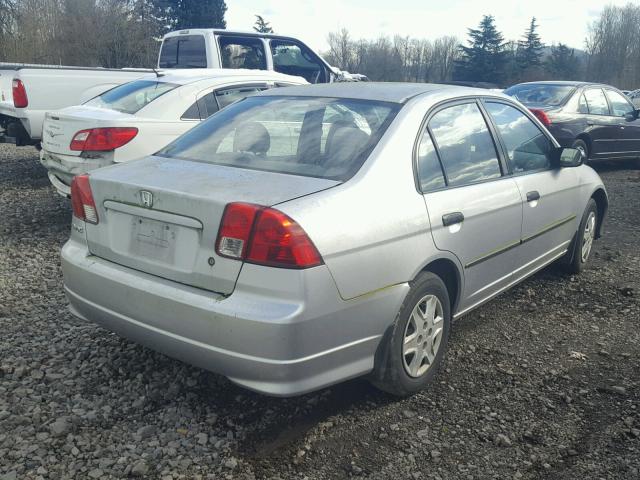 2HGES16444H562339 - 2004 HONDA CIVIC DX SILVER photo 4