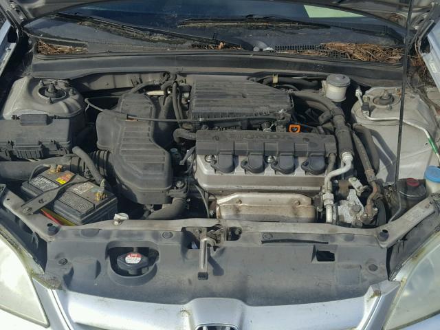 2HGES16444H562339 - 2004 HONDA CIVIC DX SILVER photo 7