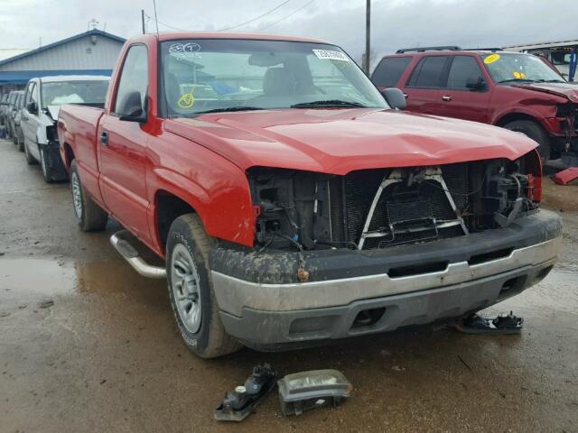 1GCEC14V85Z130183 - 2005 CHEVROLET SILVERADO RED photo 1