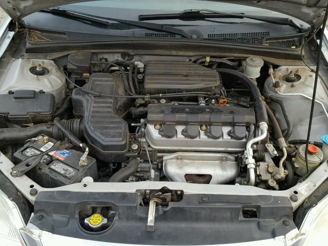 2HGES16503H550535 - 2003 HONDA CIVIC LX SILVER photo 7