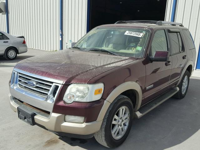 1FMEU64E86UA86299 - 2006 FORD EXPLORER E BURGUNDY photo 2