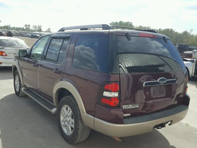 1FMEU64E86UA86299 - 2006 FORD EXPLORER E BURGUNDY photo 3