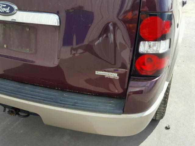 1FMEU64E86UA86299 - 2006 FORD EXPLORER E BURGUNDY photo 9