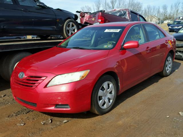 4T1BE46K89U390955 - 2009 TOYOTA CAMRY BASE RED photo 2