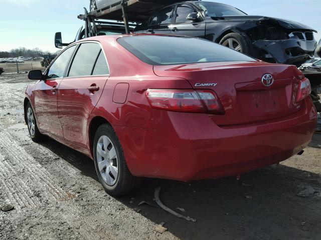 4T1BE46K89U390955 - 2009 TOYOTA CAMRY BASE RED photo 3