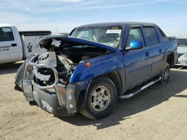 3GNEC13T53G237731 - 2003 CHEVROLET AVALANCHE BLUE photo 2