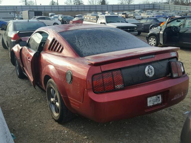 1ZVFT80N675278746 - 2007 FORD MUSTANG RED photo 3