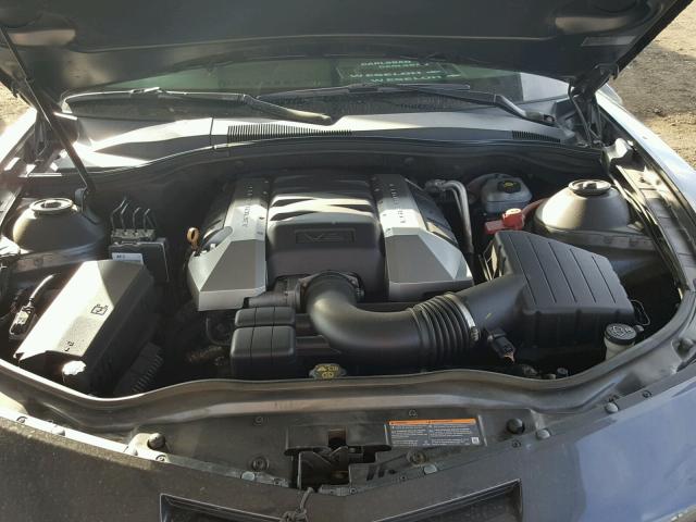 2G1FT1EW2A9193000 - 2010 CHEVROLET CAMARO SS Gris foto 7