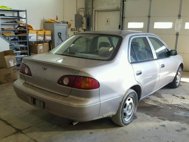 2T1BR12E42C521664 - 2002 TOYOTA COROLLA CE BEIGE photo 4