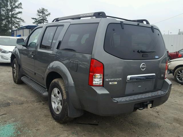 5N1AR18U87C617030 - 2007 NISSAN PATHFINDER CHARCOAL photo 3