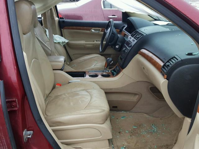 5GZER23788J155562 - 2008 SATURN OUTLOOK XR ბურგუნდია ფოტო 5