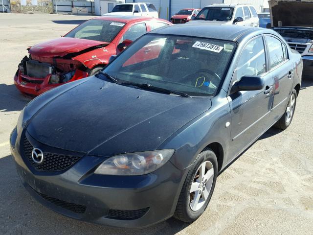 JM1BK12F241137502 - 2004 MAZDA 3 I GREEN photo 2