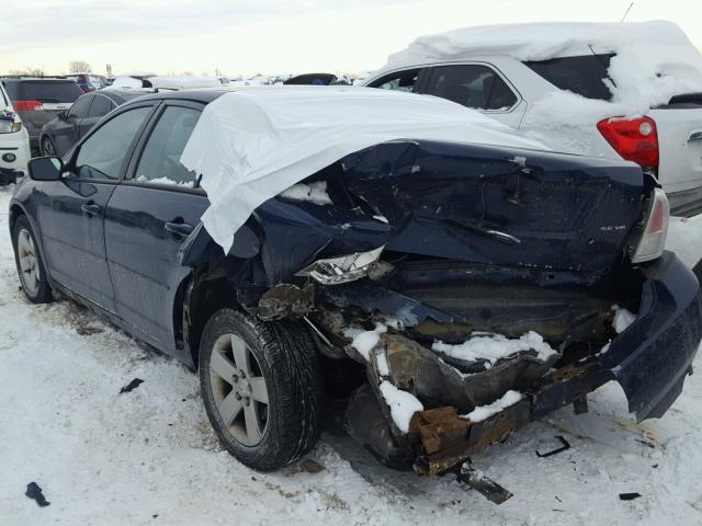 3FAHP07147R234624 - 2007 FORD FUSION SE BLUE photo 3