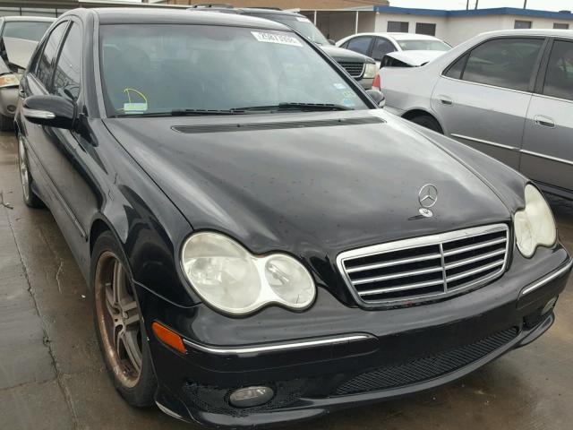 WDBRF40J25A727064 - 2005 MERCEDES-BENZ C 230K SPO BLACK photo 1