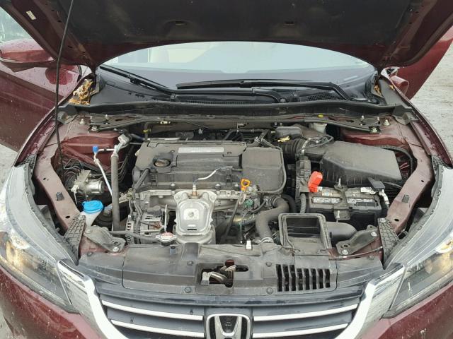 1HGCR2F76EA140527 - 2014 HONDA ACCORD EX MAROON photo 7