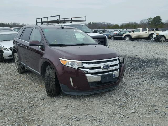 2FMDK3KCXBBB13245 - 2011 FORD EDGE LIMIT MAROON photo 1