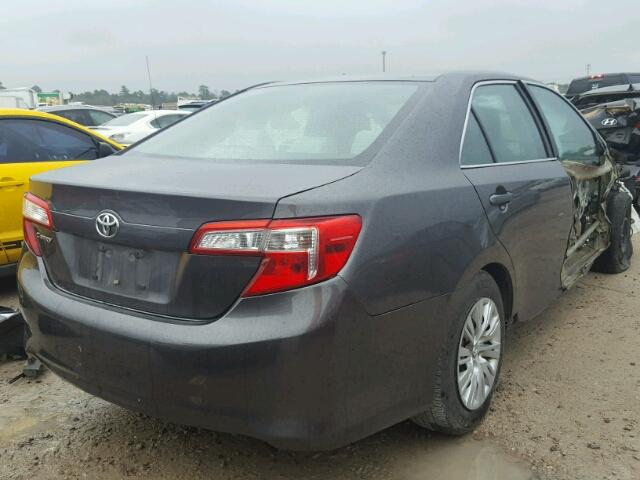 4T4BF1FK4DR289731 - 2013 TOYOTA CAMRY L GRAY photo 4