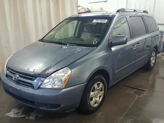 KNDMB233966056232 - 2006 KIA SEDONA EX BLUE photo 2